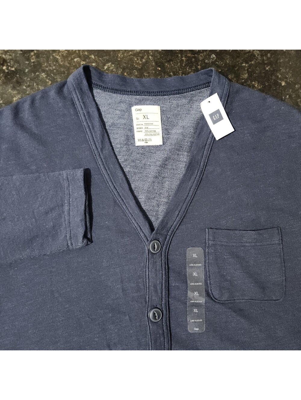 NWT Gap Cardigan Sweater Preppy Classic Sport Grandpa Work Outdoor Kurt Mens XL